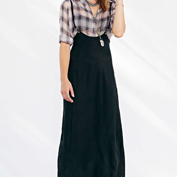 pinafore maxi skirt